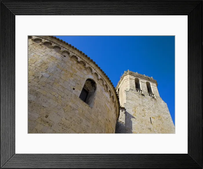 Framed Print : SPAIN. Besalu. St.Peter's Church. Benedictine Monastery. Romanesque art. - Lucas Vallecillos / Iberfoto / Everett Collection (240738)**US SALES ONLY**
