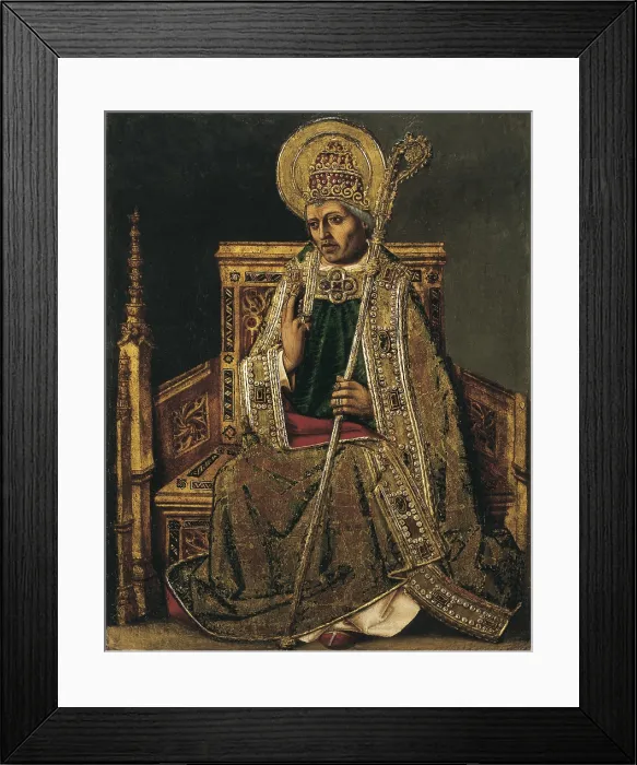 Framed Print : Gregory I The Great, Saint (540-604). Pope of the Catholic Church (590-604). Aragonese School (15th c.). Saint Gregory. s.XV. Gothic art. Tempera on wood. SPAIN. Bilbao Framed Print : Gregory I The Great, Saint (540-604). Pope of the Catholic Church (590-604). Aragonese School (15th c.). Saint Gregory. s.XV. Gothic art. Tempera on wood. SPAIN. Bilbao