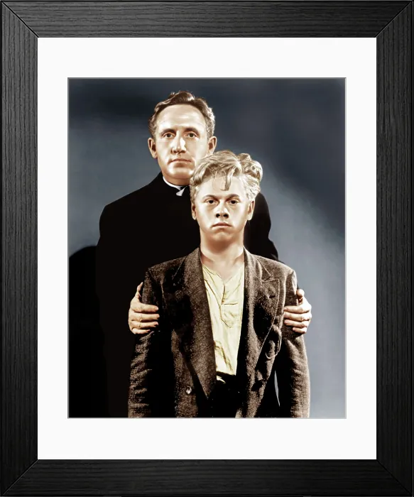 Framed Print : BOYS TOWN, top to bottom: Spencer Tracy, Mickey Rooney, 1938