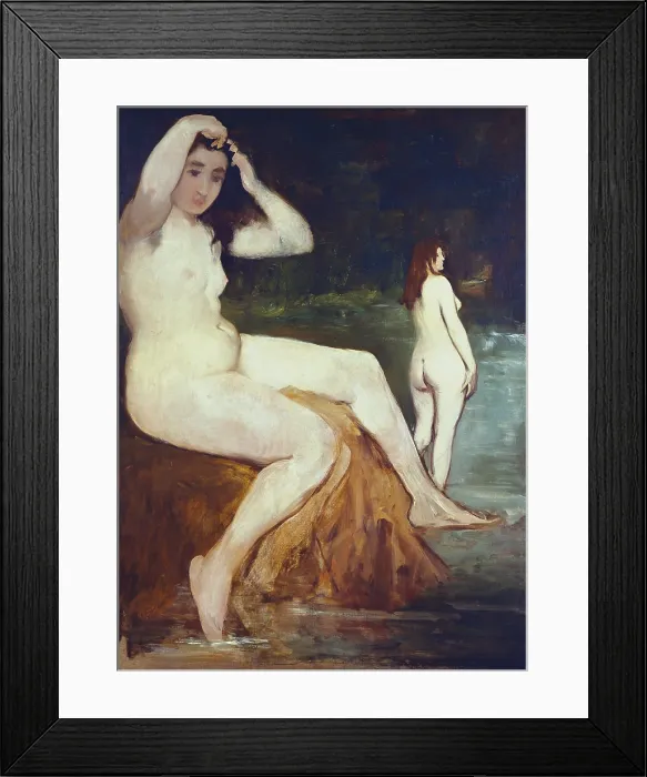 Framed Print : MANET, edouard (1832-1883). Bathers on the Seine. ca. 1874. Impressionism. Oil on canvas. BRAZIL. Sao Paulo. Sao Paulo Museum of Art Framed Print : MANET, edouard (1832-1883). Bathers on the Seine. ca. 1874. Impressionism. Oil on canvas. BRAZIL. Sao Paulo. Sao Paulo Museum of Art
