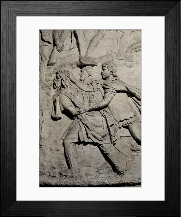 Framed Print : APOLLODORUS OF DAMASCUS (60-129). Column of Trajan. 110. ITALY. Rome. Forum of Trajan. First Dacian War. I Campaign Framed Print : APOLLODORUS OF DAMASCUS (60-129). Column of Trajan. 110. ITALY. Rome. Forum of Trajan. First Dacian War. I Campaign