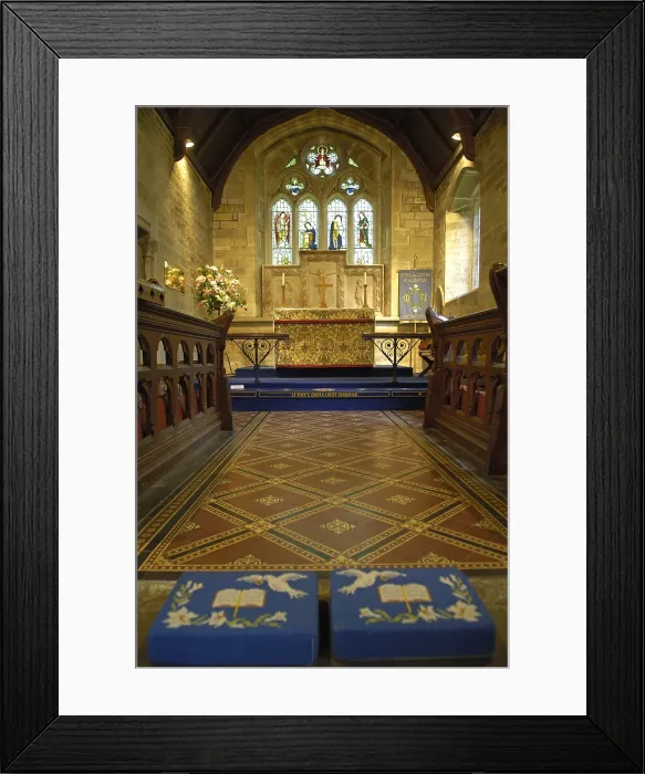 Framed Print : UNITED KINGDOM. Lower Slaughter. Cotswolds region. Church of Saint Mary. - Rafa Perez / Iberfoto / Everett Collection (321922)**US SALES ONLY** Framed Print : UNITED KINGDOM. Lower Slaughter. Cotswolds region. Church of Saint Mary. - Rafa Perez / Iberfoto / Everett Collection (321922)**US SALES ONLY**
