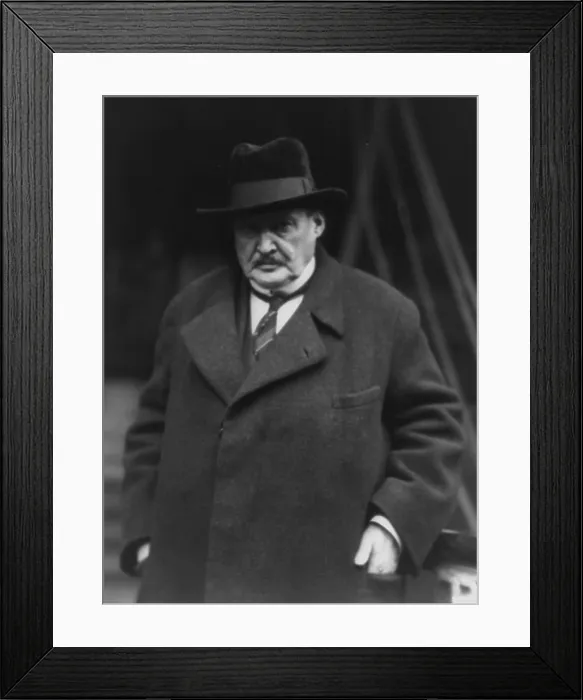 Framed Print : Alesandr Glazunov (1865-1936), Russian composer of symphonies and ballets after his 1928 emigration to Paris. He was the director of the St