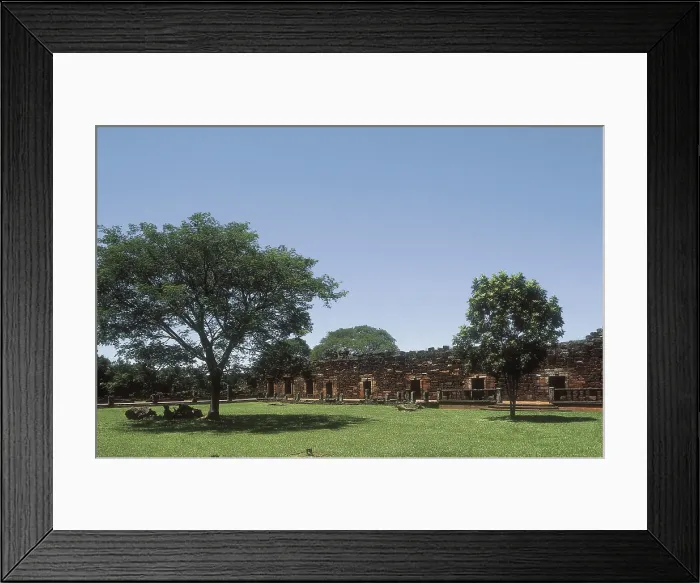 Framed Print : ARGENTINA. MISIONES. San Ignacio Mini. Jesuit Missionfounded in 17th c. AISA / Everett Collection (27947)**US SALES ONLY**