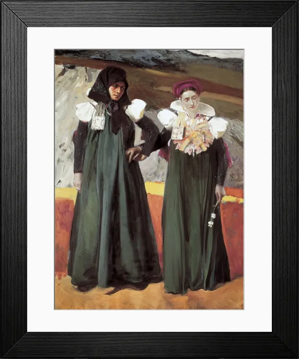 Framed Print : SOROLLA, Joaquin (1863-1923); SOROLLA, Joaquin (1863-1923). Women with traditional costume from the Anso Valley. 1914; Women with traditional costume from the Anso Valley. 1914 Framed Print : SOROLLA, Joaquin (1863-1923); SOROLLA, Joaquin (1863-1923). Women with traditional costume from the Anso Valley. 1914; Women with traditional costume from the Anso Valley. 1914