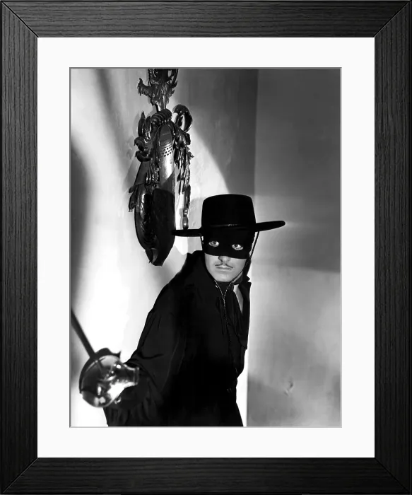 Framed Print : THE MARK OF ZORRO, Tyrone Power, 1940