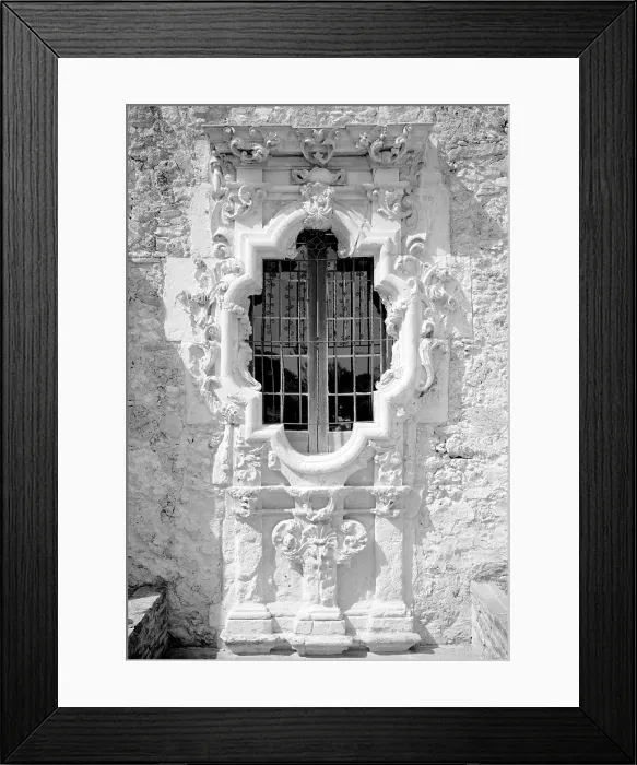 Framed Print : Mission San Jose y San Miguel de Aguayo, detail of the famous Rose Window'. San Antonio, Texas Framed Print : Mission San Jose y San Miguel de Aguayo, detail of the famous Rose Window'. San Antonio, Texas