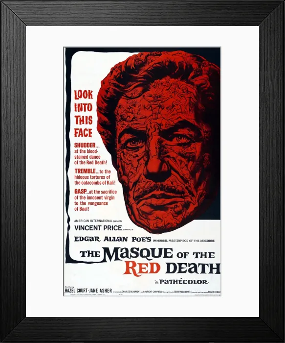 Framed Print : THE MASQUE OF THE RED DEATH, movie poster, 1965