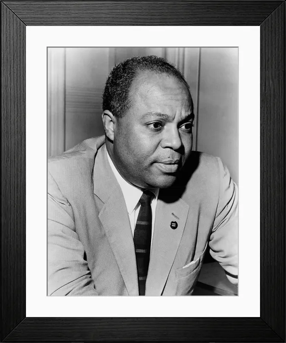 Framed Print : James Farmer (1920-1999), civil rights leader in 1963. Actor Denzel Whitaker played Farmer in the 2007 film THE GREAT DEBATERS