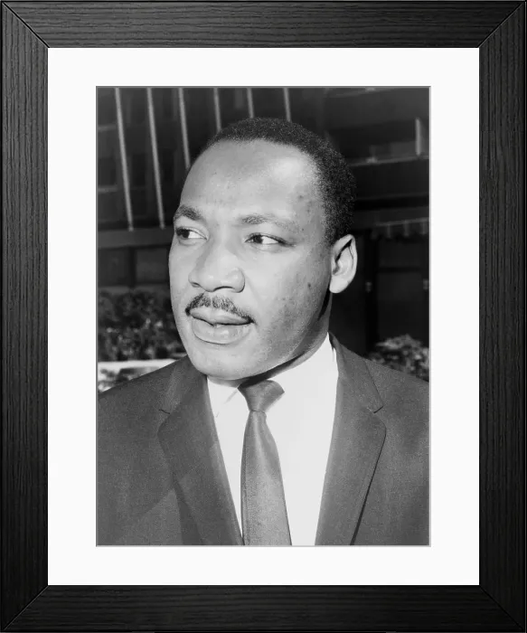 Framed Print : Martin Luther King, Jr. Leader of the Southern Christian Leadership Conference, a Civil Rights Organization. Oct. 14, 1964