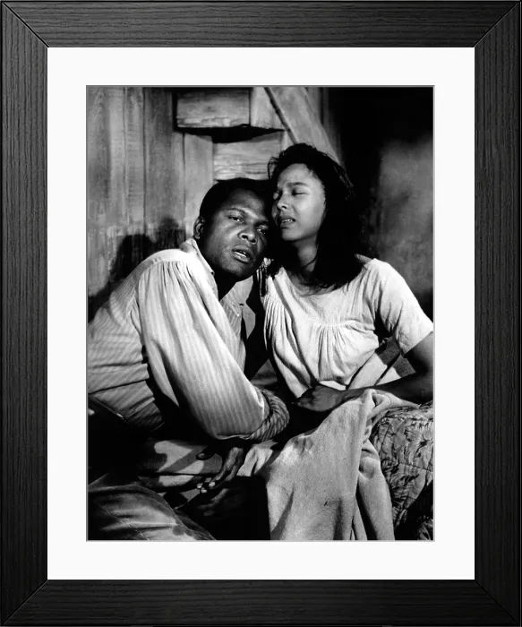 Framed Print : PORGY AND BESS, Sidney Poitier, Dorothy Dandridge, 1959