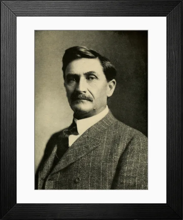 Framed Print : Pat Garrett (1850-1908), sheriff of Lincoln County, New Mexico, captured Billy the Kid on December 20, 1880. After his trial and death sentence, the Kid escaped in April 1881