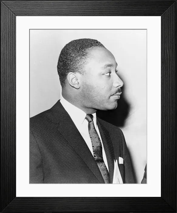 Framed Print : Martin Luther King, Jr. Leader of the Southern Christian Leadership Conference, a Civil Rights Organization. Apr. 27, 1960