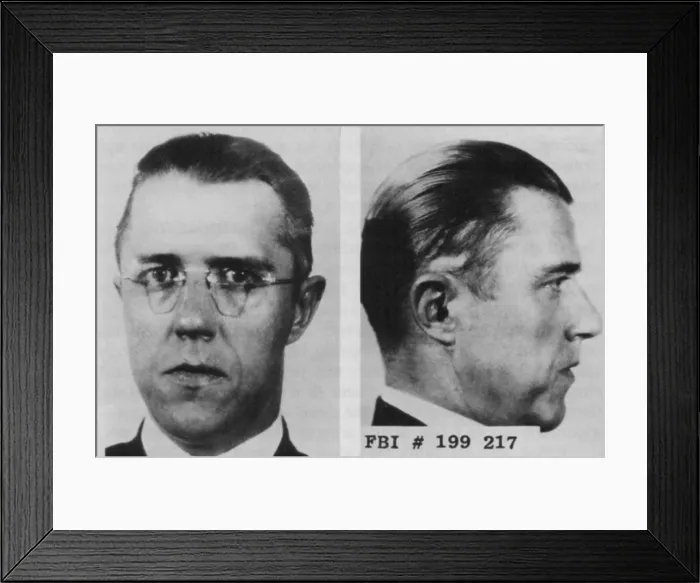 Framed Print : Alvin Francis Creepy Karpis Karpowic mugshots
