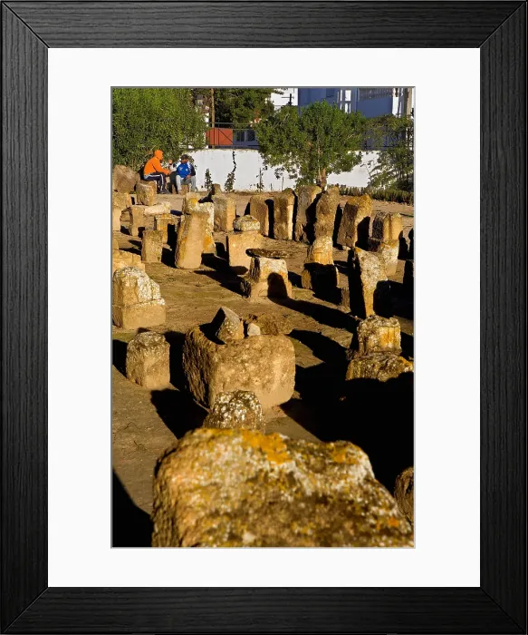 Framed Print : TUNISIA. Carthage. Tablets in Tophet - Sanctuary of Tanit and Baal Hammon, the oldest Punic cult place Framed Print : TUNISIA. Carthage. Tablets in Tophet - Sanctuary of Tanit and Baal Hammon, the oldest Punic cult place