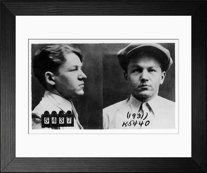 Framed Print : Baby Face Nelson (1908-1934), bank robber and murderer, was his youthful appearance and small stature Framed Print : Baby Face Nelson (1908-1934), bank robber and murderer, was his youthful appearance and small stature