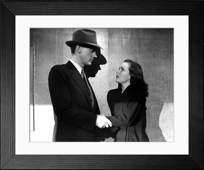 Framed Print : SHADOW OF A DOUBT, Joseph Cotten, Teresa Wright, 1943 Framed Print : SHADOW OF A DOUBT, Joseph Cotten, Teresa Wright, 1943