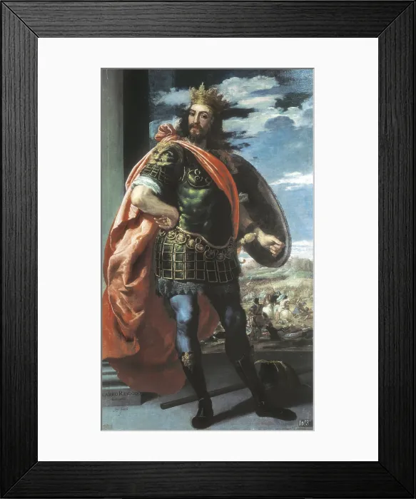 Framed Print : LEONARDO, Jose (1605-1656). Alaric I. Baroque art. Oil on canvas. SPAIN. Toledo. Army Museum. - J. Bedmar / Iberfoto / Everett Collection (249376)**US SALES ONLY** Framed Print : LEONARDO, Jose (1605-1656). Alaric I. Baroque art. Oil on canvas. SPAIN. Toledo. Army Museum. - J. Bedmar / Iberfoto / Everett Collection (249376)**US SALES ONLY**
