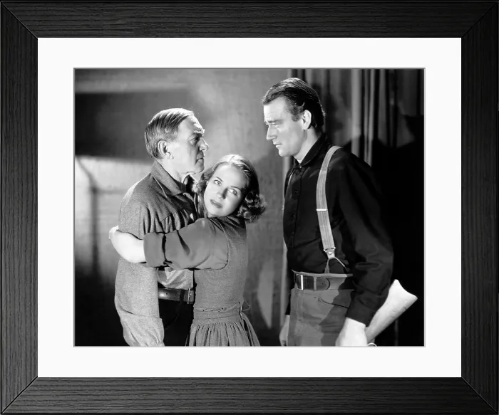 Framed Print : THE SHEPHERD OF THE HILLS, from left, Harry Carey, Betty Field, John Wayne, 1941