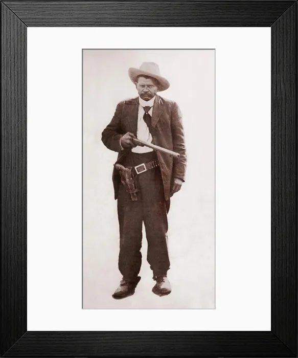 Framed Print : Ben Hodges, born to a Black father and a Mexican mother, was a wild west gambler, cattle rustler, and con man. He died an old age in 1929, and is buried in Dodge City, Kansas Framed Print : Ben Hodges, born to a Black father and a Mexican mother, was a wild west gambler, cattle rustler, and con man. He died an old age in 1929, and is buried in Dodge City, Kansas