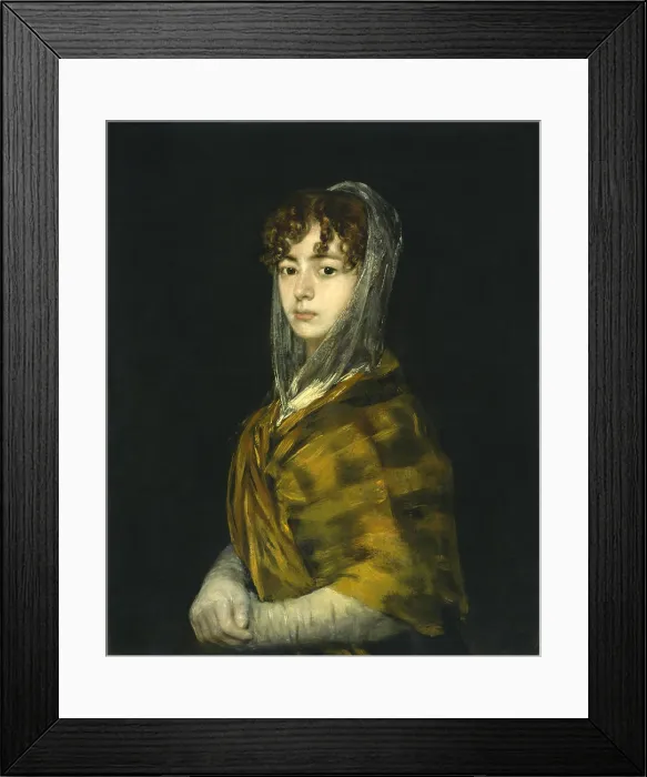 Framed Print : Senora Sabasa Garcia, by Francisco de Goya, c. 1806-11, Spanish painting, oil on canvas