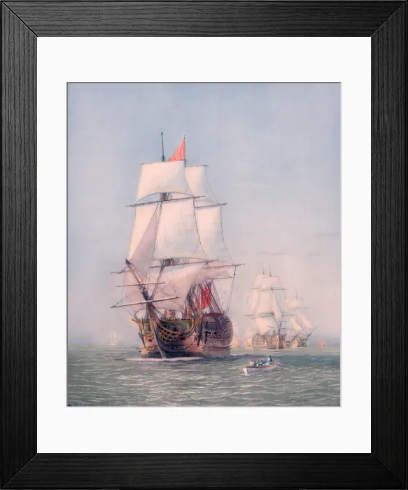 Framed Print : The HMS Victory. 1778