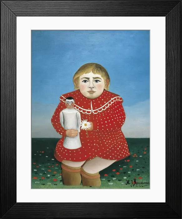Framed Print : Rousseau, Henri (1844-1910). The Girl with a Doll. 1904-1905. Post-Impressionism. Oil on canvas. FRANCE. Paris. Orangerie Museum Framed Print : Rousseau, Henri (1844-1910). The Girl with a Doll. 1904-1905. Post-Impressionism. Oil on canvas. FRANCE. Paris. Orangerie Museum