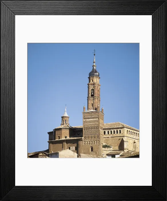 Framed Print : Church of Santa Maria. 13th-14th c. SPAIN. ARAGON. ZARAGOZA. Ateca. Mudejar church of Santa Maria (13th-14th c.). Mudejar art. Architecture Framed Print : Church of Santa Maria. 13th-14th c. SPAIN. ARAGON. ZARAGOZA. Ateca. Mudejar church of Santa Maria (13th-14th c.). Mudejar art. Architecture