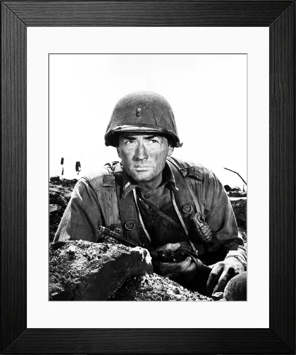 Framed Print : PORK CHOP HILL, Gregory Peck, 1959