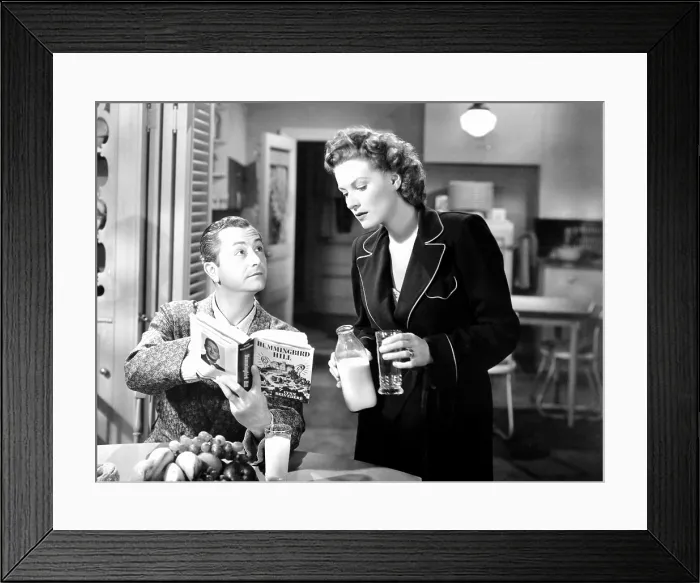 Framed Print : SITTING PRETTY, from left: Robert Young, Maureen O'Hara, Clifton Webb (in photograph), 1948, TM & Copyright 20th Century Fox Film Corp. / courtesy Everett Collection