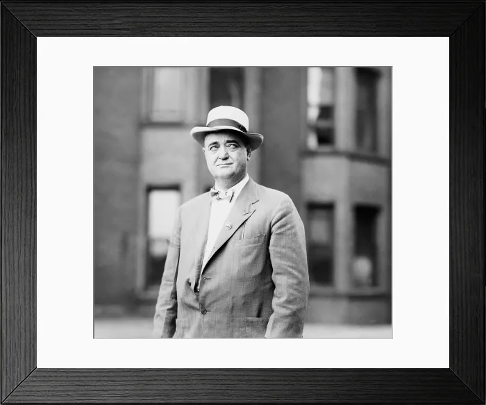Framed Print : Bat Masterson (1853-1921), in his second career as a sports editor and columnist for the New York Morning Telegraph
