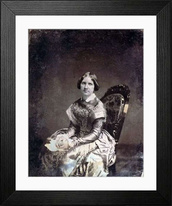 Framed Print : Jenny Lind (1820-1887), Swedish opera singer, left the opera stage to perform concerts and oratorios. Her 1850 tour of the United States, promoted by P.T