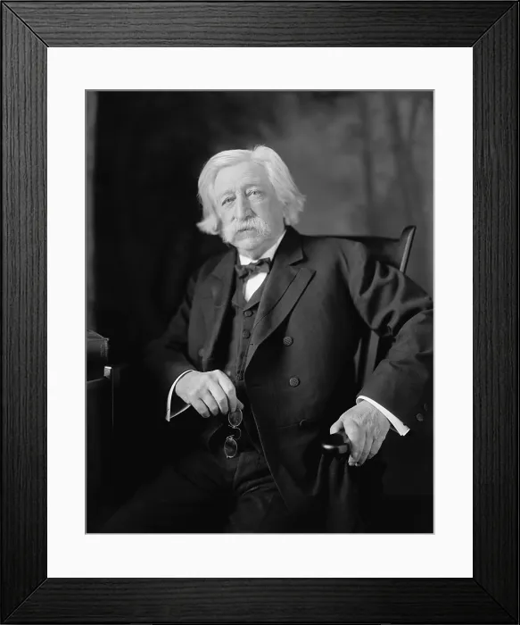 Framed Print : Melville W. Fuller (1833-1910), eighth Chief Justice of the United States Supreme Court from 1888 through 1910