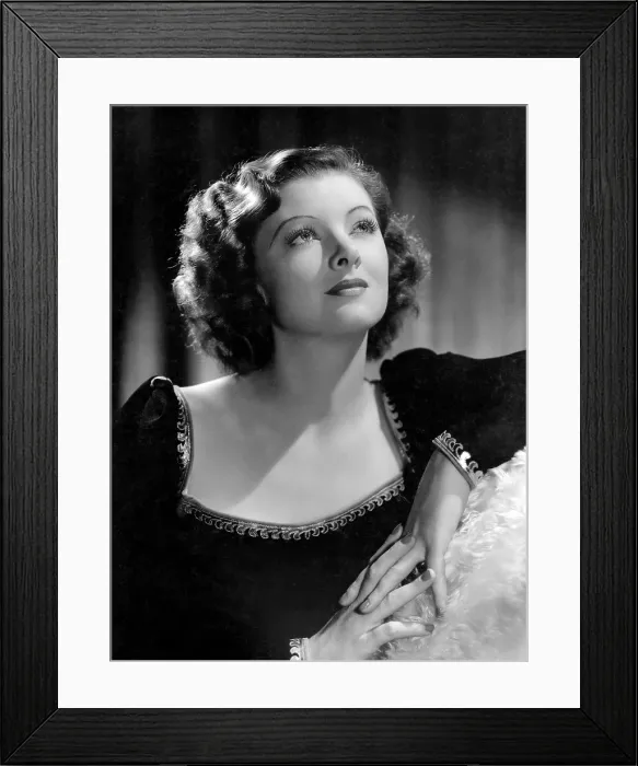 Framed Print : MAN-PROOF, Myrna Loy; MGM portrait by Clarence Sinclair Bull, 1938