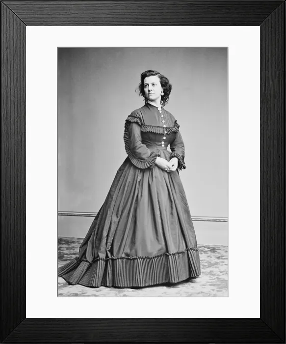 Framed Print : Pauline Cushman (1833-1893), Union Spy during the U.S. Civil War Framed Print : Pauline Cushman (1833-1893), Union Spy during the U.S. Civil War