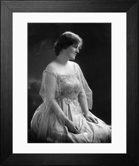 Framed Print : Rebekah Baines Johnson (1881-1958) in 1917. She attended college and encouraged her son, the future US President Lyndon Baines Johnson, to be educated, ambitious, and idealistic