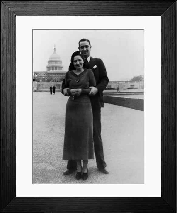 Framed Print : Newlywed Lyndon and Lady Bird Johnson in front of the Capitol where LBJ working as an aide to Congressman Richard Kleberg. Ca 1934-35 Framed Print : Newlywed Lyndon and Lady Bird Johnson in front of the Capitol where LBJ working as an aide to Congressman Richard Kleberg. Ca 1934-35