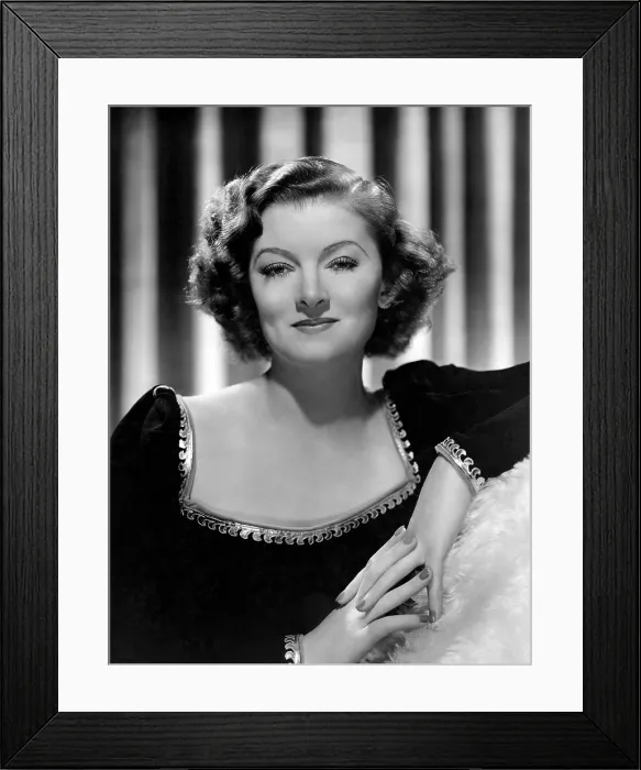 Framed Print : MAN-PROOF, Myrna Loy, MGM portrait by Clarence Sinclair Bull, 1938