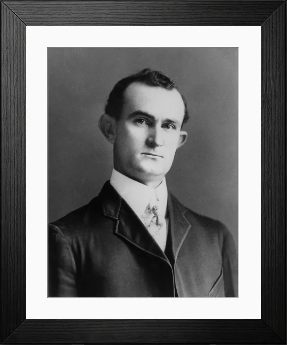 Framed Print : Sam Ealy Johnson (1877-1937), father of US President Lyndon Johnson. His son, the future president, inherited much of his father's temperament and physical appearance