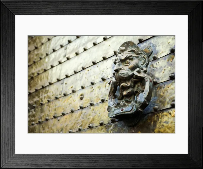 Framed Print : SPAIN. Cordoba. Mezquita (Mosque). Mosque - cathedral, detail of the door of Santa Catalina  /  Mezquita catedral, detalle de la puerta de Santa Catalina