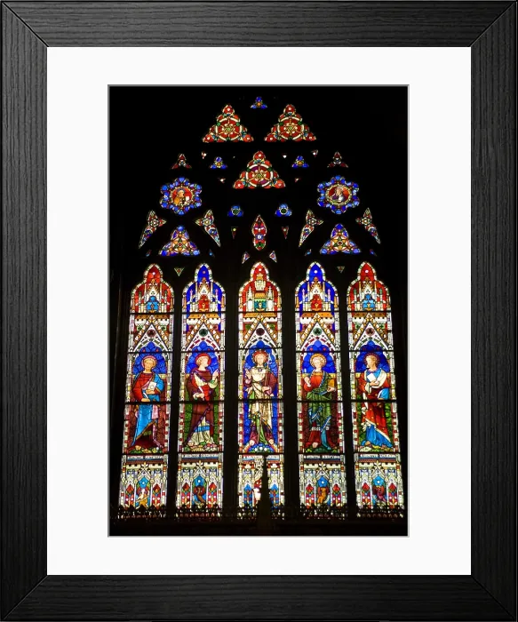 Framed Print : CANADA. Montreal. Christ Church Cathedral. Neo-Gothic. Glass window. - Roberto Garcia / Iberfoto / Everett Collection (162039)**US SALES ONLY**