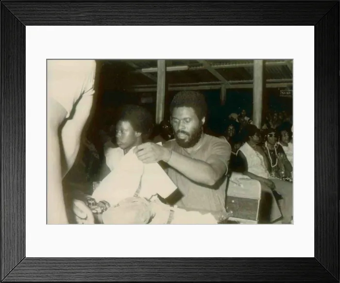 Framed Print : Jim Cobb came into Jonestown with Congressman Ryan's group. His mother and siblings were residents of Jonestown