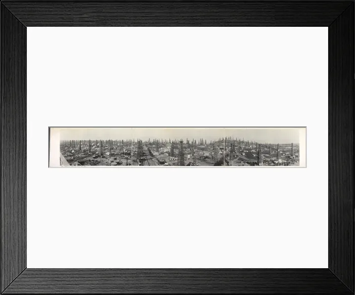 Framed Print : Long Beach oil field, California, May, 1923
