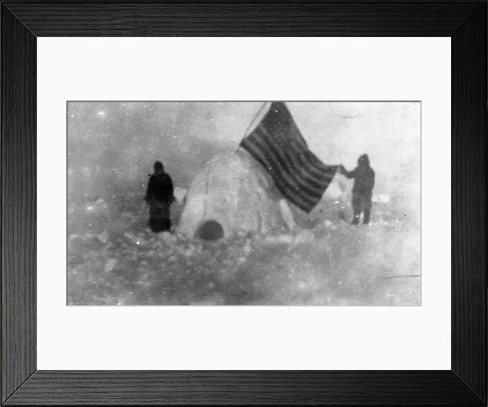 Framed Print : Frederick Cook's journey to Greenland aboard the John R. Bradley and his subsequent expedition to the North Pole, 1907