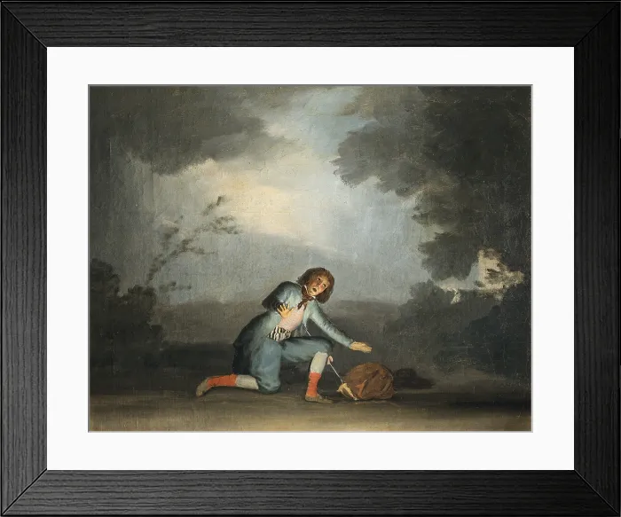 Framed Print : JULIA, Asensi (1767-1830). Scene from a Comedy. beg. 19th c. Painted for the Alameda de Osuna. Romanticism. Oil on canvas. SPAIN. Madrid. Prado Museum