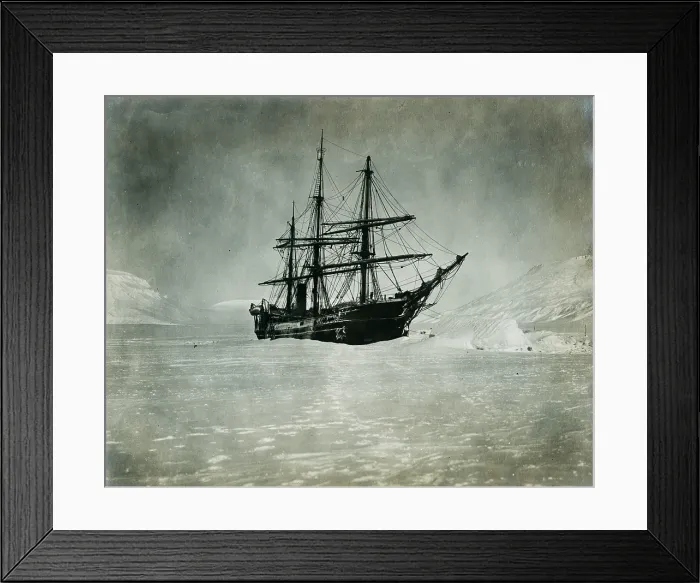Framed Print : A moonlight picture of the America taken Christmas night, 1901, Baldwin-Ziegler Polar Expedition