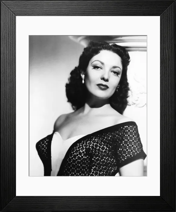 Framed Print : THE LADY PAYS OFF, Linda Darnell, 1951