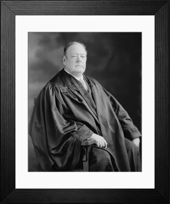 Framed Print : Edward D. White (1845-1921), ninth Chief Justice of the United States Supreme Court from 1910 through 1921