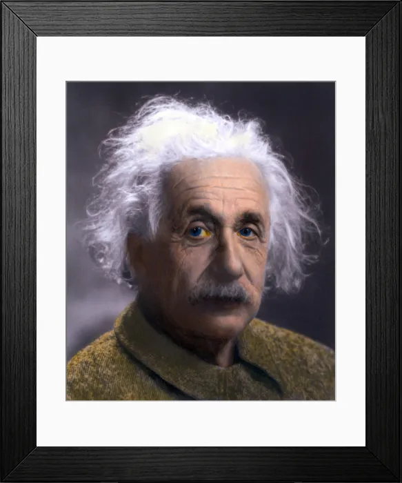 Framed Print : Albert Einstein (1879-1955) portrait taken at Princeton University in 1947