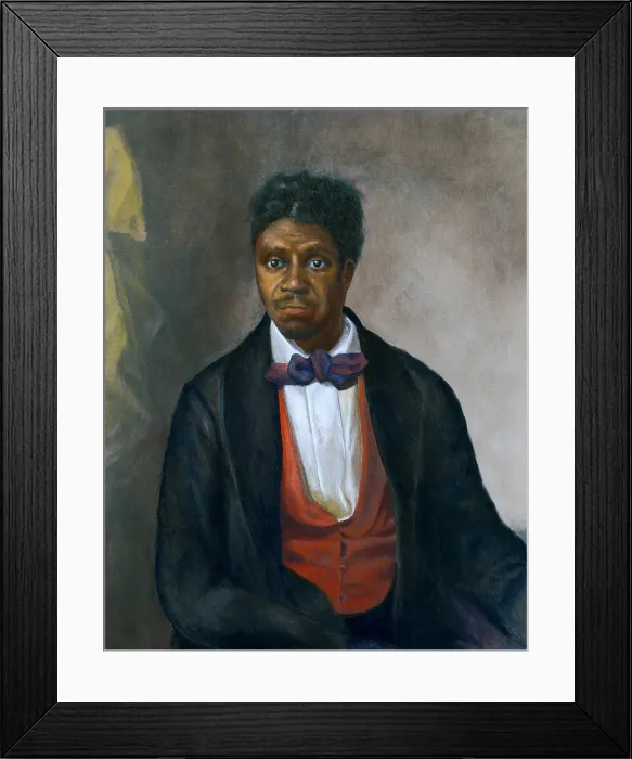 Framed Print : Dred Scott (1799-1858), an enslaved man, sued for his freedom when he was transported to a non-slave state